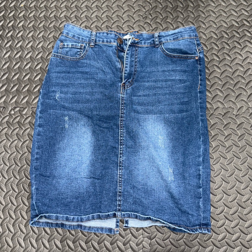 Blue Denim Skirt